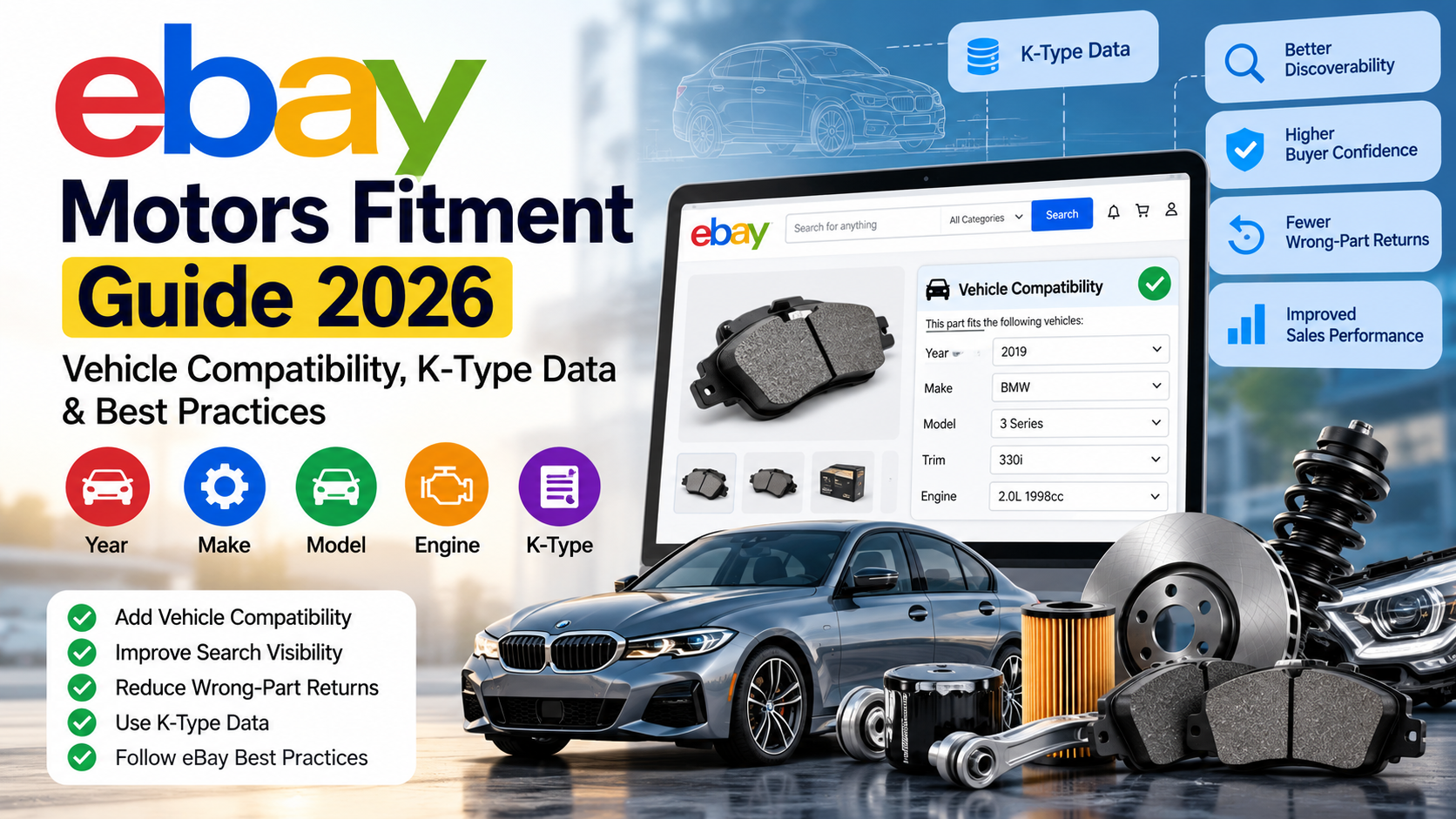eBay Motors Fitment Guide 2026: Vehicle Compatibility, K-Type Data & Best Practices