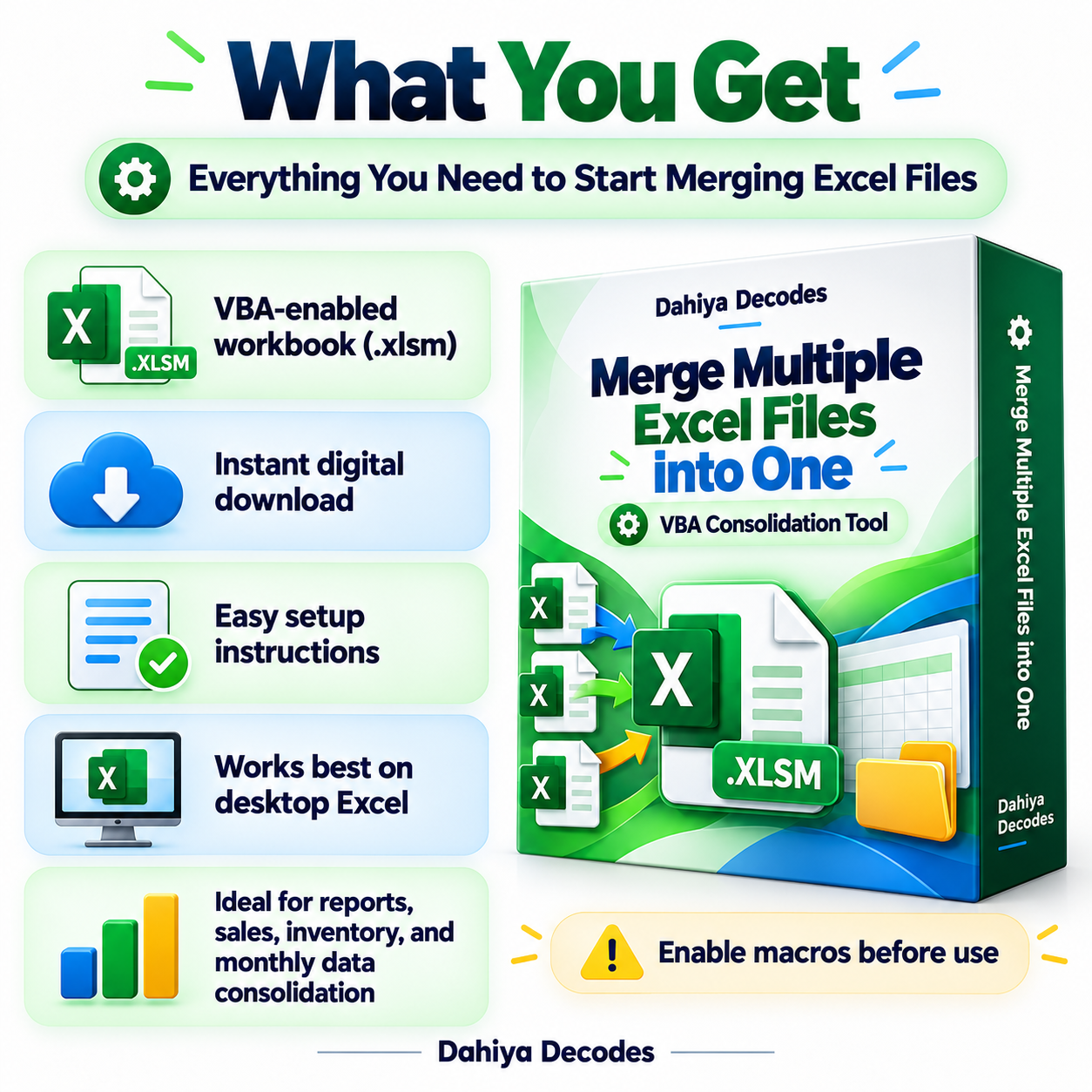Merge Multiple Excel Files into One – VBA Consolidation Tool - Image 4