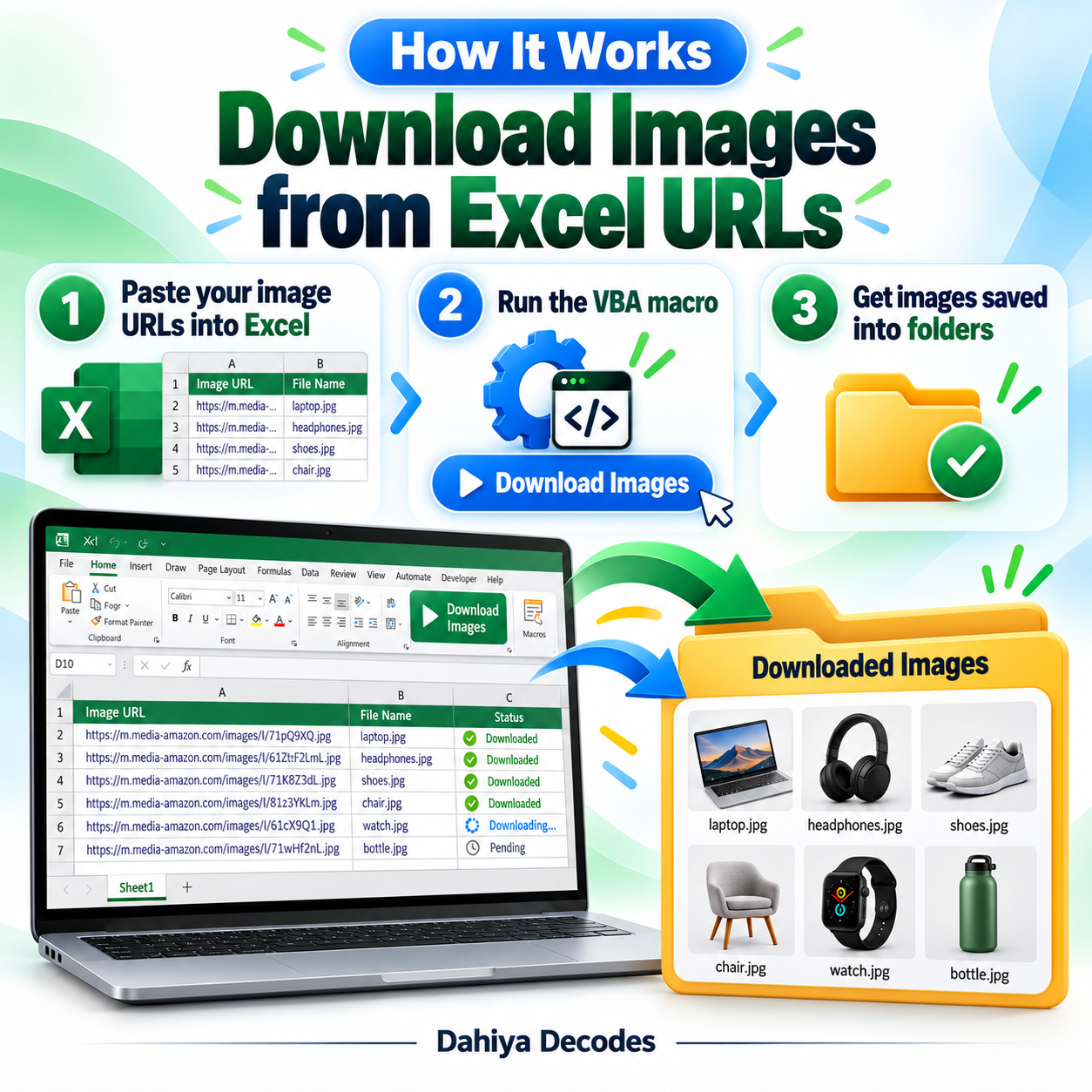 Bulk Image Downloader from Excel URLs – VBA Macro - Image 3