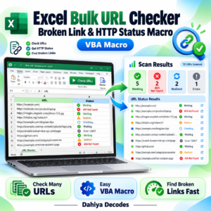 Excel Bulk URL Checker – Broken Link and HTTP Status Macro