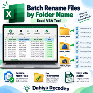 Batch Rename Files by Folder Name – Excel VBA Tool